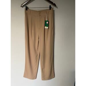 NWT Halara High Waisted Quick Dry Pleated Trousers Straight Leg Breezeful M Tall